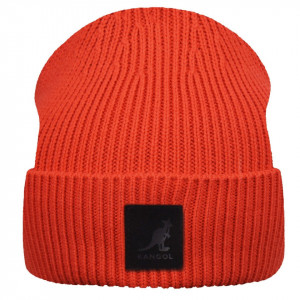 Caciula Kangol Patch Beanie Portocaliu 4