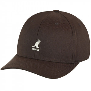 Kangol wool flexfit baseball cap, Braun