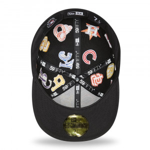 New Era sapca neagra 59fifty mlb multi team logo 5