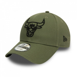 New Era, 9Forty Essential baseballsapka logóva Chicago Bulls, Zöld, 56-62 CM