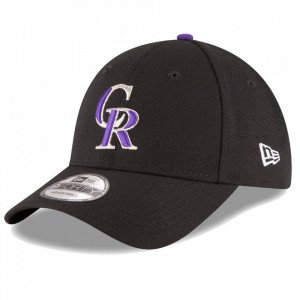 New Era, Colorado Rockies állítható baseballsapka, Fekete, 55.8-61.5 CM Standard