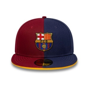 New Era, sapca 59fifty poly FC Barcelona, Albastru/ Rosu - Img 2