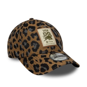 New Era, sapca 9forty leopard Visa Cash App Racing Bulls, Maro camel - Img 3