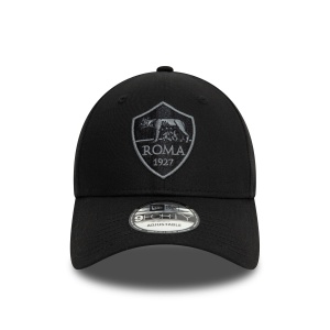 New Era, sapca 9forty tonal AS Roma, Negru mat - Img 2