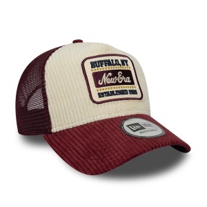 New Era, sapca trucker cord visor, Rosu boro 3