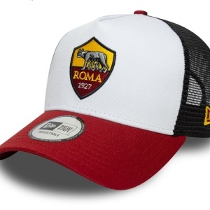 New Era, sapca trucker core AS Roma, Alb/Rosu