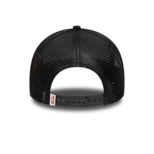 New Era, sapca trucker distressed patch, Negru mat - Img 4