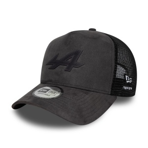 New Era, sapca trucker faux Alpine Racing, Gri carbune