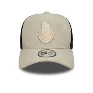 New Era, sapca trucker faux suede FC Porto, Bej nisip 2