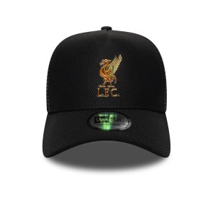New Era, sapca trucker Iridescent FC Liverpool, Negru mat 2