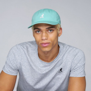 Sapca Kangol Washed Cotton Adjustable Baseball Albastru Aqua 6