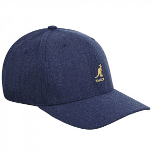 Sapca Kangol Wool Flexfit Baseball Denim 2