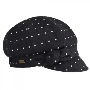 Women's Betmar Adele Polka Dots Knotted Bow Newsboy Hat