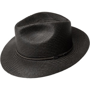 Bailey 1922, palarie Panama Langdon, Negru mat