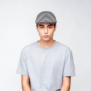 Basca Kangol diagonal stripes 507 gri 1