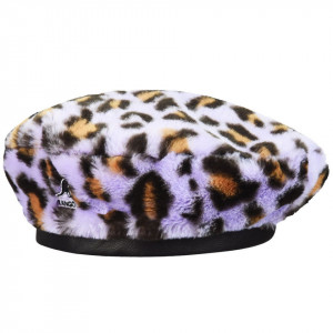 Bereta Kangol Faux Fur Lavender Leopard 3