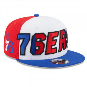 Casquette New Era 9fifty Snapback Philadelphia 76ers NBA Back Half Rouge