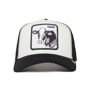 Sapca Goorin Brothers Trucker Cash Cow Alb/Negru