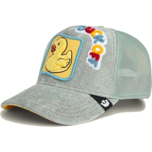 Goring Bros. sapca Duck Off Ducking Autocorrect Happy Thoughts, Gri - Img 2