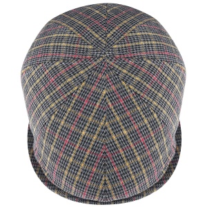 Kangol, basca gri pattern 504 plaid 4