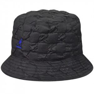 Palarie Kangol Pucker Check Bucket Negru 4
