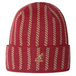 Kangol twist stripe Muetze, Rot
