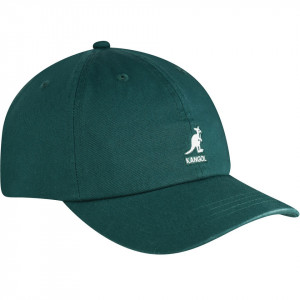 Sapca Kangol Washed Cotton Adjustable Baseball Verde 3