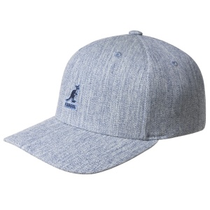 Kangol wool flexfit baseball cap, Blau