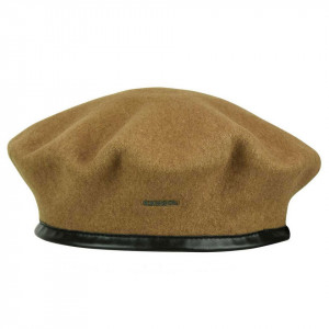 Kangol wool monty beret baskenmütze, Braun