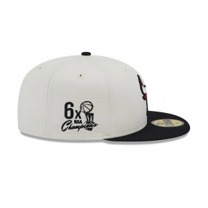 New Era sapca alba 59fifty fitted chicago bulls championship 4