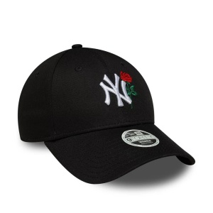 xNew Era, sapca 9forty flower NY Yankees, Negru mat 3