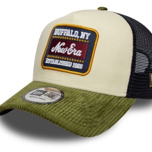 New Era, sapca trucker cord patch, Verde/Albastru