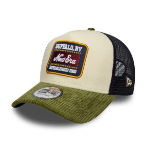 New Era, sapca trucker cord patch, Verde/Albastru