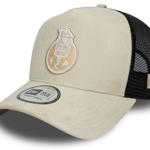 New Era, sapca trucker faux suede FC Porto, Bej nisip