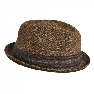 Palarie Bailey of Hollywood Vito Braided Fedora Java Mix 3