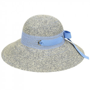 Palarie Betmar Jasmine Braided Wide Brim Charcoal 2