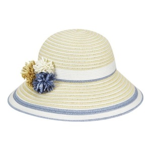 Palarie Betmar Lucia Braided Wide Brim Natural