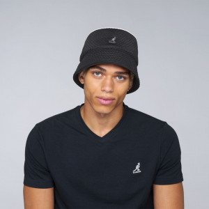 Palarie Kangol Mesh Bin Negru 6