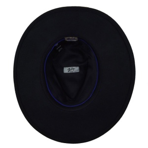Bailey 1922, palarie cowboy piston fedora, Negru 4