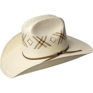 Bailey Western, Colstrip 7X Western Strohhut, Weiß