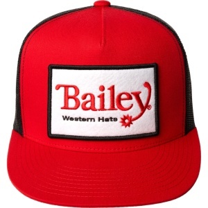 Bailey Western, sapca barbati night rider, Rosu/Negru 2