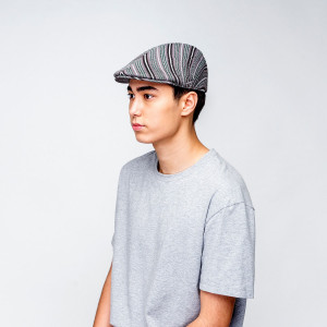 Basca Kangol diagonal stripes 507 gri 2