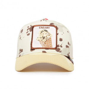 Goorin Bros sapca bej trucker cookies cream