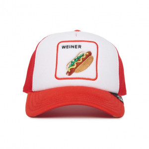 Sapca Goorin Brothers trucker weiner rosu