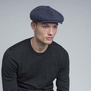 Kangol, basca wool hawker albastru 4