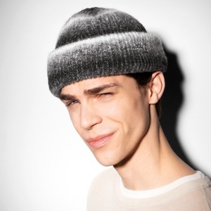 Kangol, caciula din amestec de lana heathered, Negru 4
