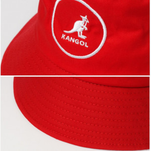 Palarie rosie Kangol Cotton Bucket 5