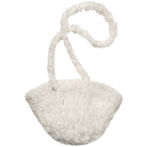 Kangol, Palarie bucket faux fur 2 way, Alb ecru