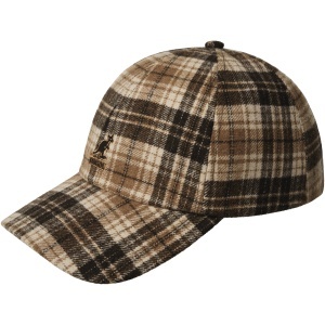 Kangol, Sapca plaid earflaps baseball, Maro camel - Img 2