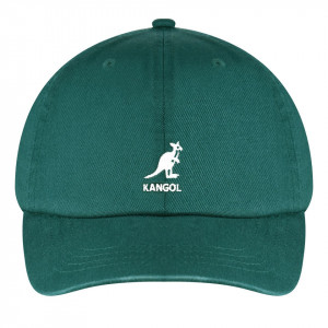 Sapca Kangol Washed Cotton Adjustable Baseball Verde 2
